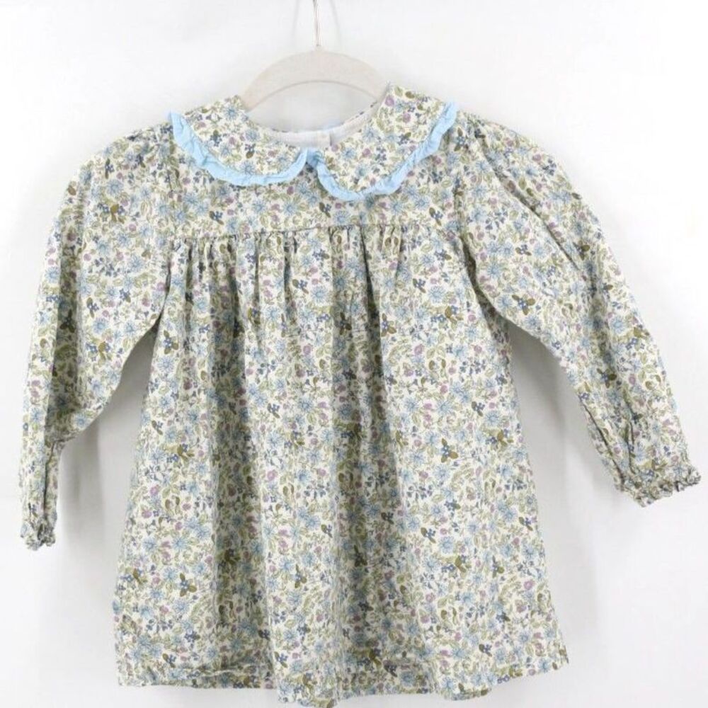 Cecil and Lou Girls Collared Floral Long Sleeve Top Size 6